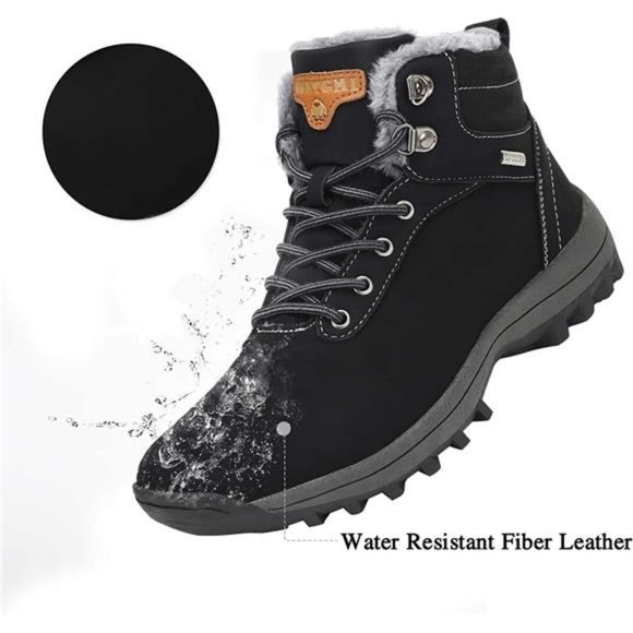 Men\'s Winter Snow Boots Warm Ankle Anti-Slip Water Resistant Hiking Walk… main image 5